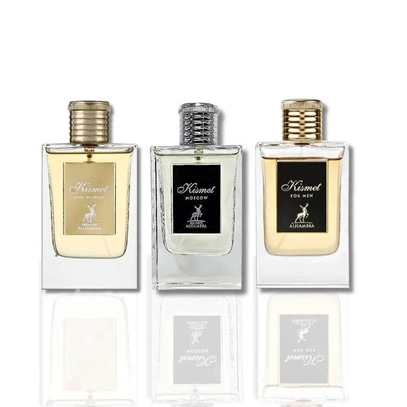 KISMET FOR MEN, KISMET FOR WOMEN, & KISMET MOSCOW EDP 100ml BY MAISON AL HAMBRA