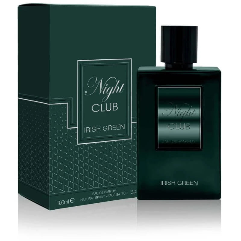 NIGHT CLUB IRISH GREEN PERFUME EAU DE PARFUM By FRAGRANCE WORLD 100ml (3.4oz)