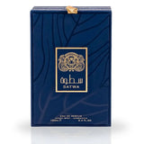SATWA EDP Spray 100ml by Ard Al Zaafaran, luxurious blue packaging with golden accents.