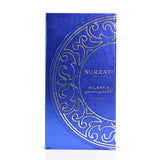 Atlantis by Surrati Heritage Collection Eau de Parfum box, luxurious blue packaging with golden details, 140ml.