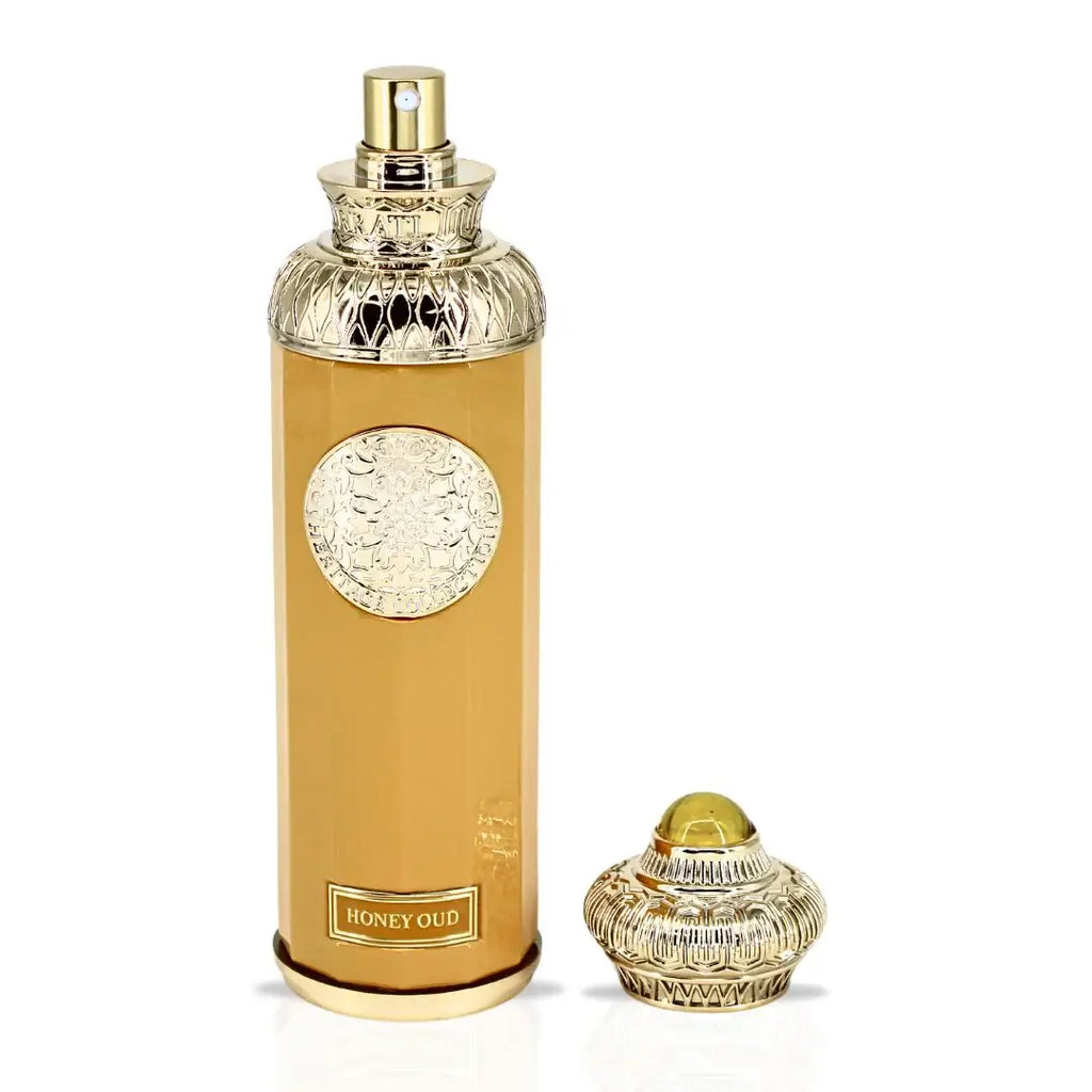 HONEY OUD by Surrati Heritage Collection EDP bottle design with gold accents and ornate cap.