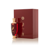 TARAF 100ml Eau de Parfum by Arabian Oud in elegant red packaging, symbolizing luxury and sophistication.