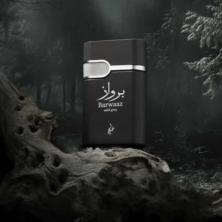 BARWAAZ SOLID GRAY EAU DE PERFUME BY KHADLAJ PERFUMES 100 ml