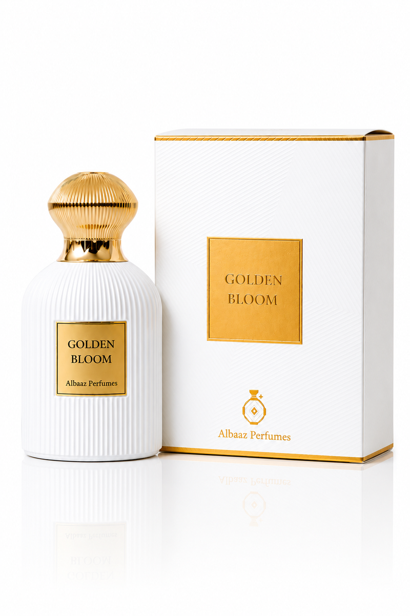 Golden Bloom Eau de Parfum 100ml by Albaaz Perfumes | Feminine Amber Vanilla Gourmand