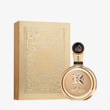 FAKHAR EXTRAIT EDP 100ml by LATTAFA in an elegant gold box with intricate design.