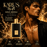 KARUS GOLD ABSOLU BY KHADLAJ EAU DE PERFUME - 3.4oz/100 ml elegant fragrance with bold, powerful notes and luxurious design.