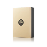 MADAWI GOLD EDITION packaging, luxurious gold box with black branding for Arabian Oud Eau de Parfum.