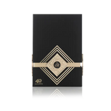 Elegant black packaging for Madawi Gold Edition Eau de Parfum, featuring gold accents and intricate design.