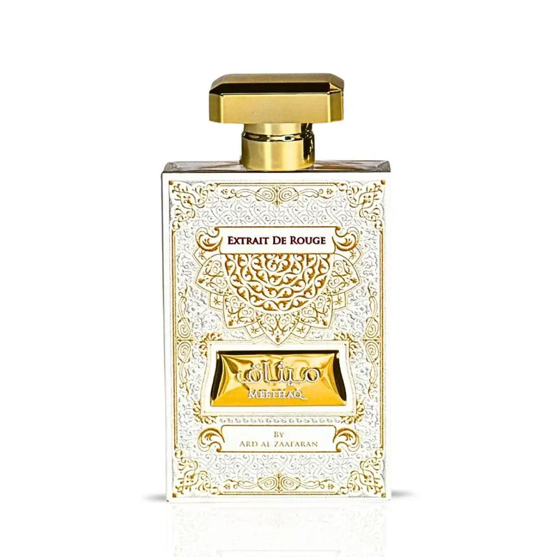 MEETHAQ EXTRAIT DE ROUGE EDP 100ml BY ARD AL ZAAFARAN fragrance bottle with ornate design