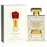 MEETHAQ EXTRAIT DE ROUGE EDP 100ml BY ARD AL ZAAFARAN perfume bottle and packaging with elegant design.