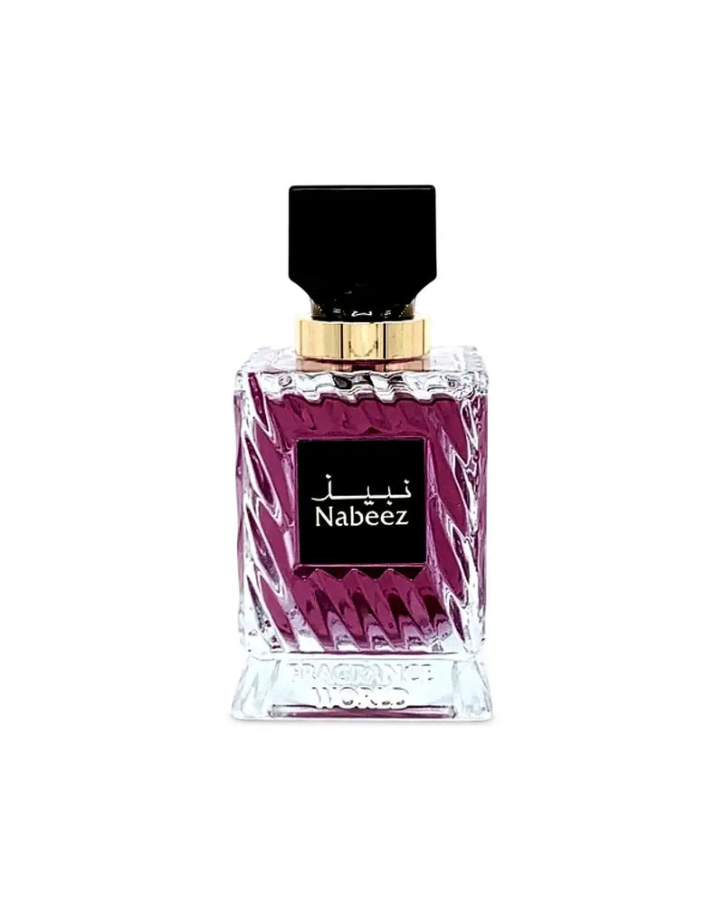 Nabeez EDP by Fragrance World 100ml, sophisticated fragrance with fruity and woody notes.