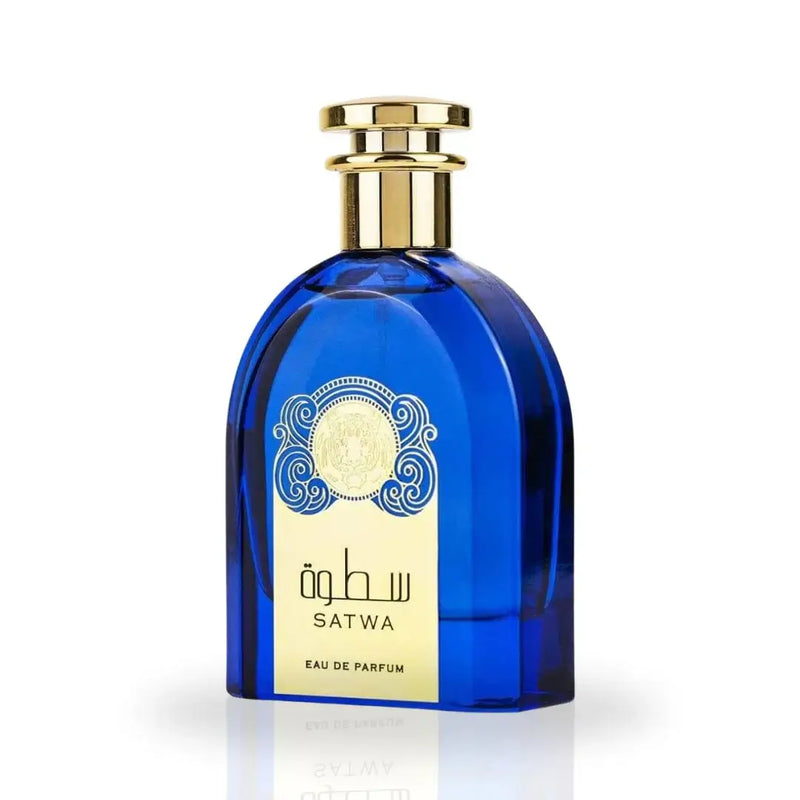 SATWA EDP spray by Ard Al Zaafaran, 100ml bottle showcasing elegant design with luxurious fragrance notes.