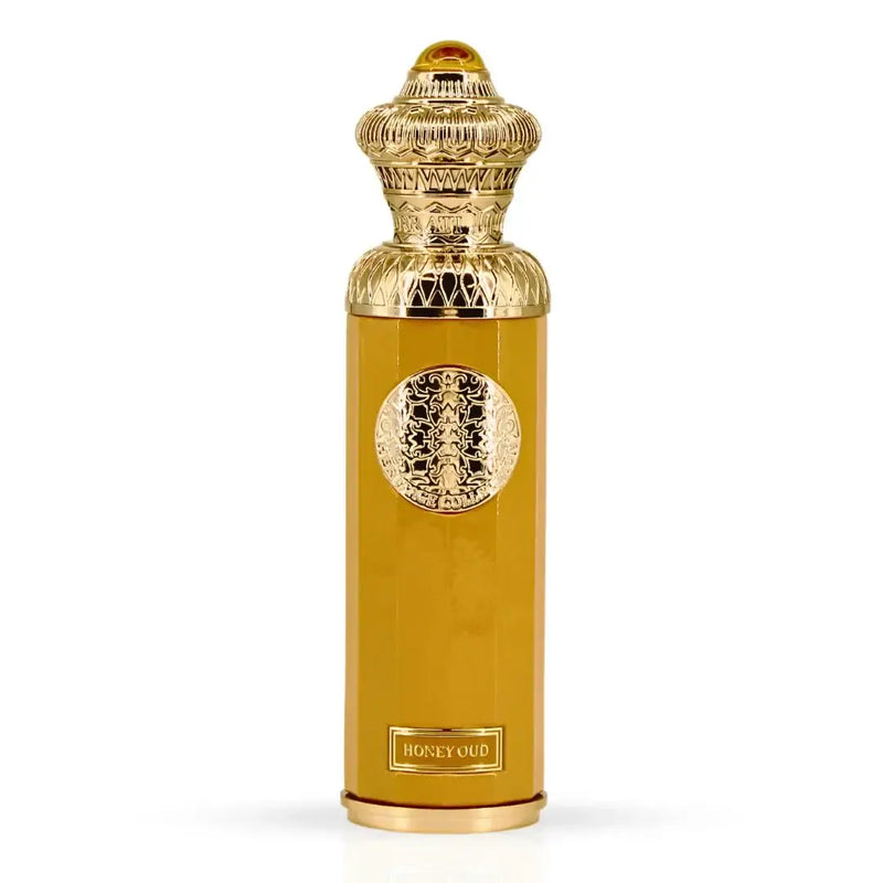 HONEY OUD by Surrati Heritage Collection EDP 140ml in an elegant gold bottle with intricate design.