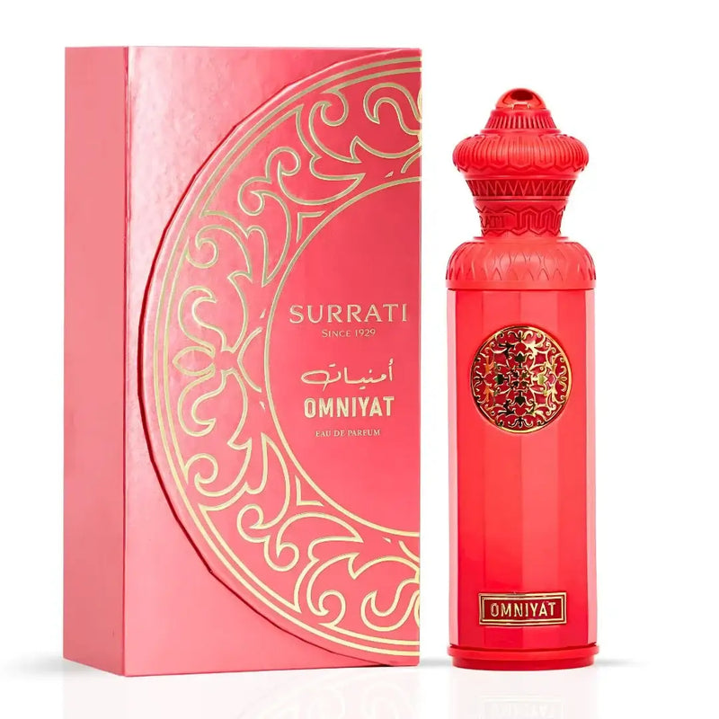 OMNIYAT BY SURRATI HERITAGE COLLECTION EDP 140ml in decorative packaging, showcasing vibrant design and luxurious aesthetic.